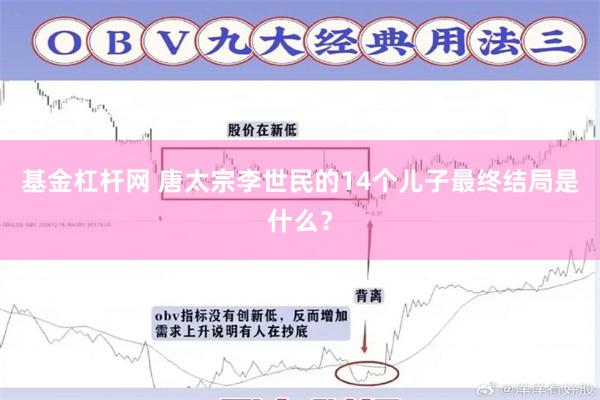 基金杠杆网 唐太宗李世民的14个儿子最终结局是什么？