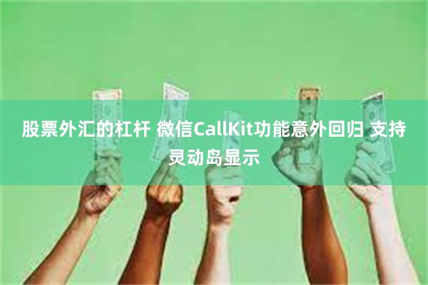 股票外汇的杠杆 微信CallKit功能意外回归 支持灵动岛显示